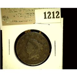 1212 _ 1828 U.S. Large Cent, VG.