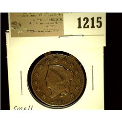 1215 _ 1831 U.S. Large Cent, VG.