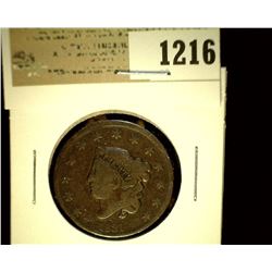 1216 _ 1831 U.S. Large Cent, VG.