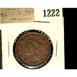 1222 _ 1834 U.S. Large Cent, VG.