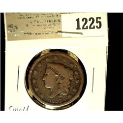 1225 _ 1837 U.S. Large Cent, Good, Small scratch.