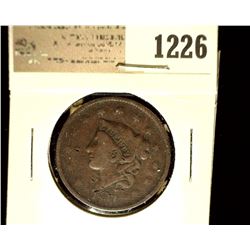 1226 _ 1837 U.S. Large Cent, Very Good,