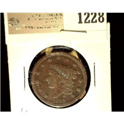 1228 _ 1838 U.S. Large Cent, Very Good,