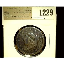 1229 _ 1838 U.S. Large Cent, Fine.