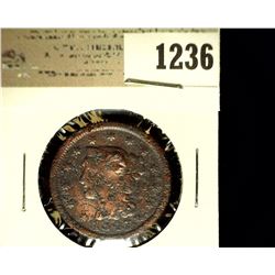 1236 _ 1847 U.S. Large Cent, Damaged.