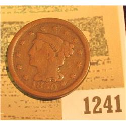 1241 _ 1850 U.S. Large Cent, Good.