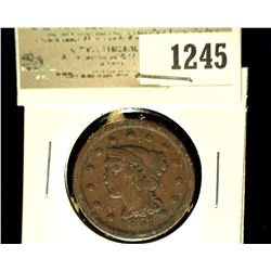 1245 _ 1851 U.S. Large Cent, Fine.