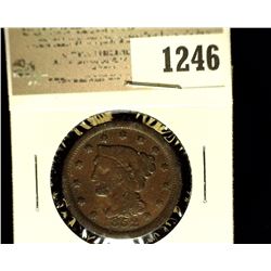 1246 _ 1852 U.S. Large Cent, Fine.