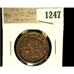 1247 _ 1853 U.S. Large Cent, Fine.