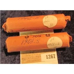 1267 _ 1942 S & 53 S Solid Date Rolls of Lincoln Cents. Circulated. (2 rolls).