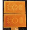 Image 2 : 1274 _ Pair of 1898 Russian One Rouble Banknotes, Pick # 15, VF-EF.