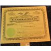 Image 1 : 1276 _ No. 43 One Share "S.F. Gilman Mill Co." Stock Certificate dated 27th December 1923., central 