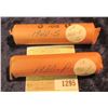 Image 1 : 1295 _ 1930 P & 40 S Solid Date Rolls of Lincoln Cents. Circulated. (2 rolls).