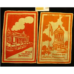 1324 _ "New York 1939 Soldier's and Sailors Monument" & "New York 1939 Ground Central Terminal" Ciga