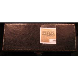 1351 _ A nice leather bound storage box for slabbed Coins.