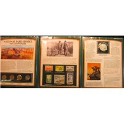 1387 _ "The National Park Service 100th Anniversary Commemorative Set with Stamps, Quarters, Rooseve