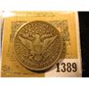 Image 2 : 1389 _ 1894 O Barber Half Dollar, VG. Some weird stuff going on near the Date on this piece, buy as 