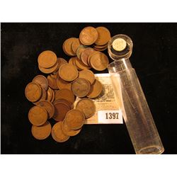 1397 _ 1909 P & P VDB Mixed Roll of Circulated Lincoln Cents. (only 1 roll)