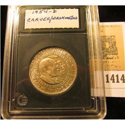 1414 _ 1954D Washington Carver Commemorative Half Dollar AU-Unc. in Holder.