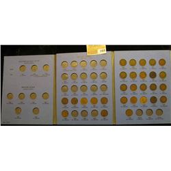 1419 _ Partial Indian Head Cent Set. (28) Coins from1878-1908.In Whitman Coin folder.