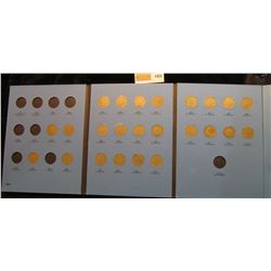 1422 _ 1883-1912 Liberty Nickel Set. (24) Coins 1888-1912D in Whitman Coin folder.