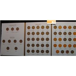 1423 _ Partial Set Indian Head Cents (14) Coins from 1889-1909 including 1909.