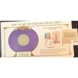 1429 _ 1900 O Morgan Dollar first Day Cover.