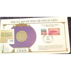 1430 _ 1898 Morgan Dollar first Day Cover.