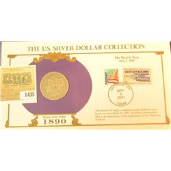 1435 _ 1890 O Morgan Dollar first Day Cover.