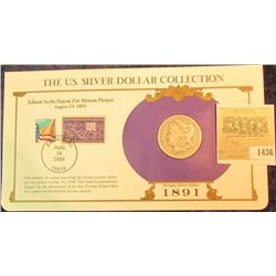 1436 _ 1891 O Morgan Dollar first Day Cover.