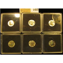 1452 _ 1952 P, 53 P, 54 S, 55 P, 55 D BU and 1964 Proof Roosevelt Dimes.