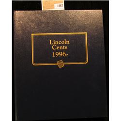 1462 _ Used and empty Deluxe Whitman Album "Lincoln Cents 1996-". No coins.
