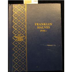 1464 _ Used and empty Deluxe Whitman Album "Franklin Halves 1948-". No coins.