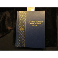 1465 _ Used Deluxe Whitman Album "Liberty Seated Half Dimes 1837-1873", includes an 1859 New Orleans