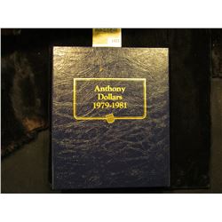 1473 _ Used and empty Deluxe Whitman Album "Anthony Dollars 1979-81". No coins.