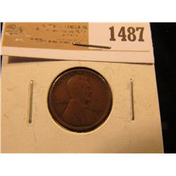 1487 _ 1911 S Lincoln Cent, Fine.