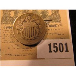 1501 _ 1866 U.S. Shield Nickel, VG.