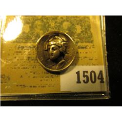 1504 _ 1918 Mercury Dime Rare Punch Out Coin.  Most of these were sold at Expositions and or fairs. 