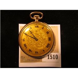 1510 _ "Watch Specialties Co." 15 Jewel Open-face Gold-filled Pocket Watch, runs part of the time. D