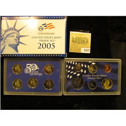 1517 _ 2005 S U.S. Proof Set, Original as issued. A nice attractive set with all coins exhibiting Ca