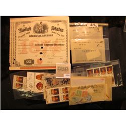 1554 _ Series of 1874 "United States Stamp For Special Tax Internal Revenue" hole cancelled, autogra