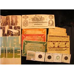 1560 _ 1867, 1872, 1875, & 1899 Denmark One Skilling Coins, all Fine to EF; 1967 "R& McNally" Road A