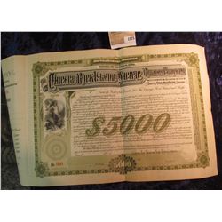1575 _ "The Chicago, Rock Isl& , & Pacific Railway Company" Thirty Year $5000 Debenture Bond, vignet