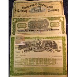 1576 _ 100 Shares "Tobacco Products Corporation", January 28, 1926; Nov. 15, 1949 "Canada Southern R