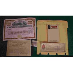 1590 _ Index Sheet of "Savings Account Farmers Savings Bank, Barnes City, Iowa"; "Continental Flame 