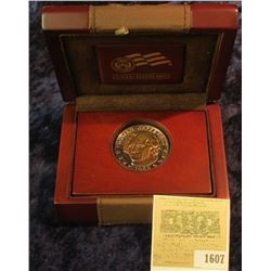 1607 _ Thomas Jefferson Double Eagle Medal in a U.S. Mint Box.