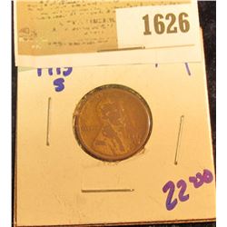 1626 _ 1915-S SEMI KEY DATE INDIAN HEAD CENT