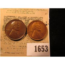 1653 _ Pair of 1930 D Lincoln Cents, one is Brown Unc & the other Red Unc.