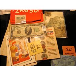 1665 _ 1916 "Waterloo & Cedar Falls Union Mill Co." Invoice; several Old Post Cards including one fr