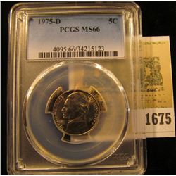 1675 _ 1975 D Jefferson Nickel PCGS slabbed MS66.